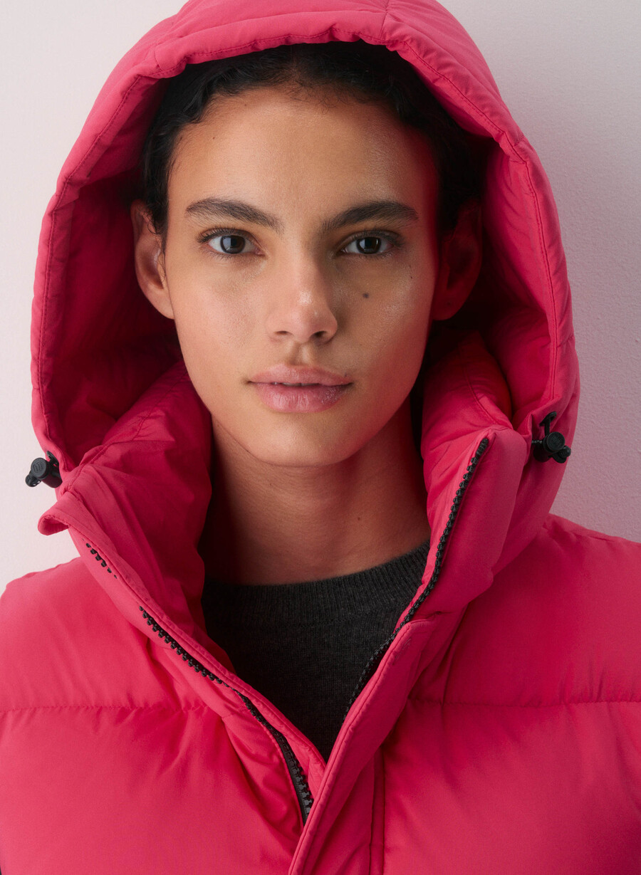 die super puff shorty weste - climatte wink pink