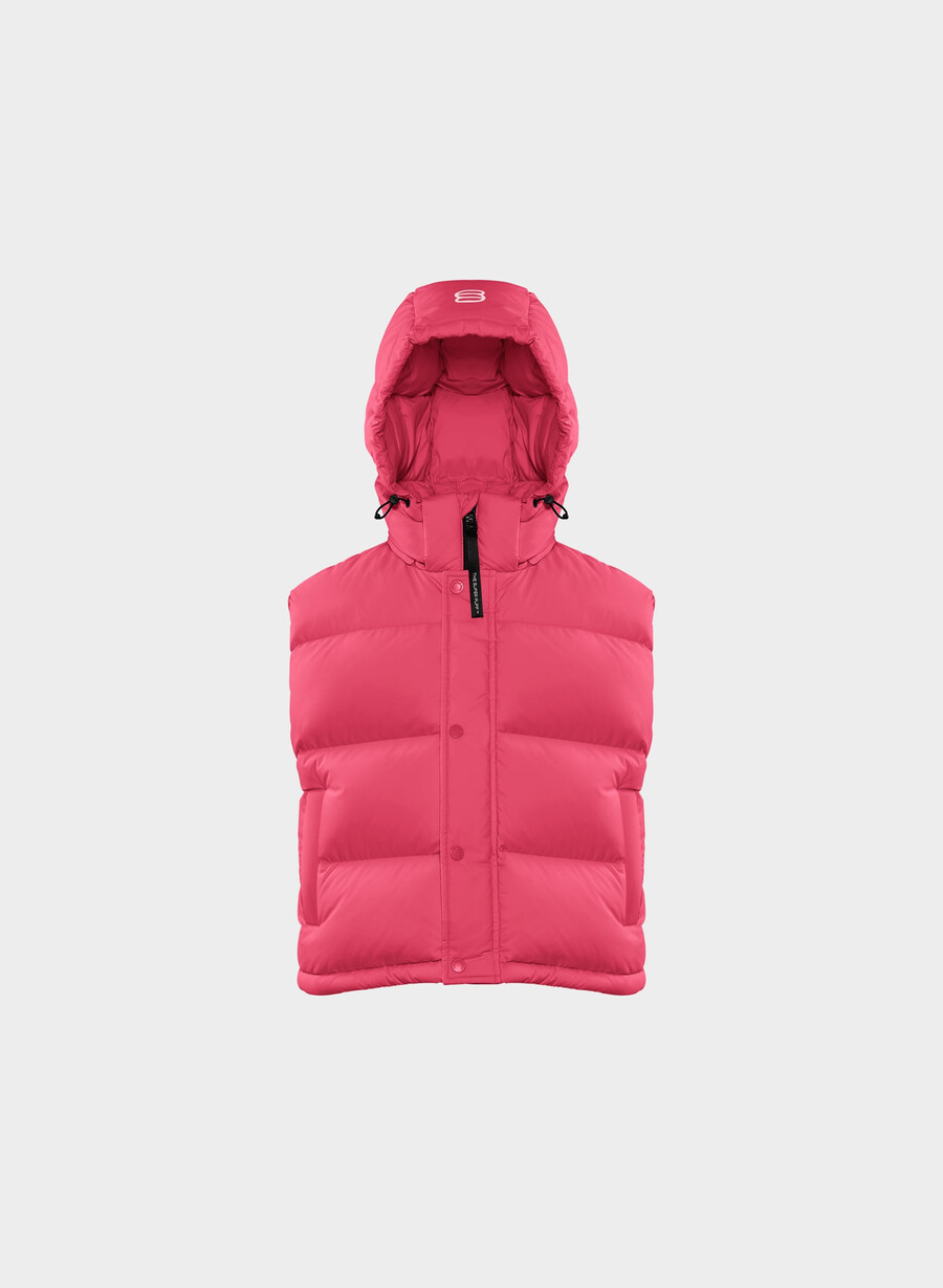 die super puff shorty weste - climatte wink pink
