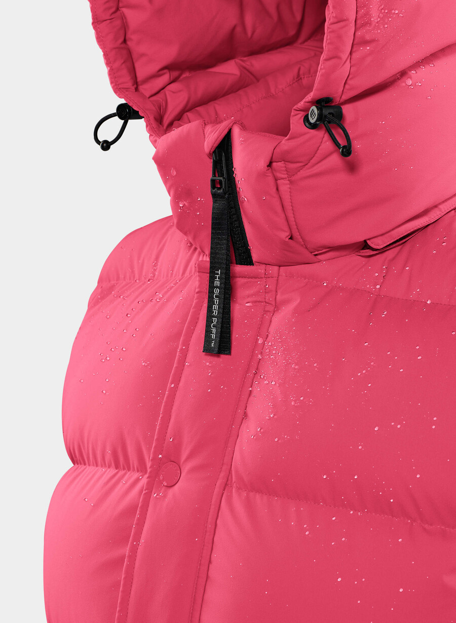 die super puff shorty weste - climatte wink pink