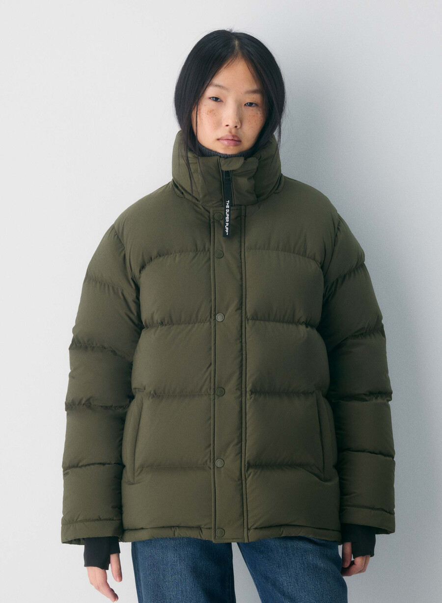 the super puff climatte dark olive