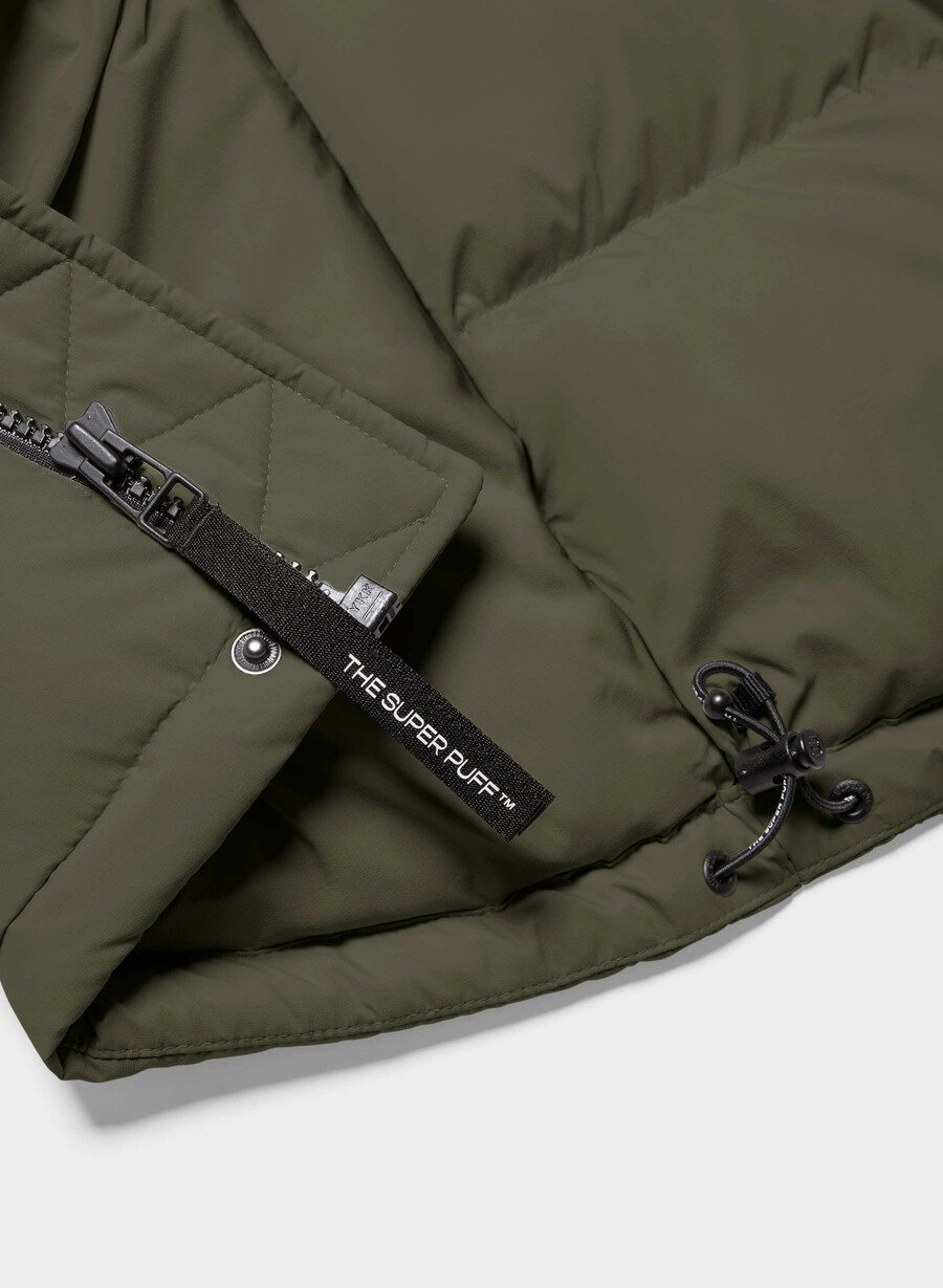 the super puff climatte dark olive