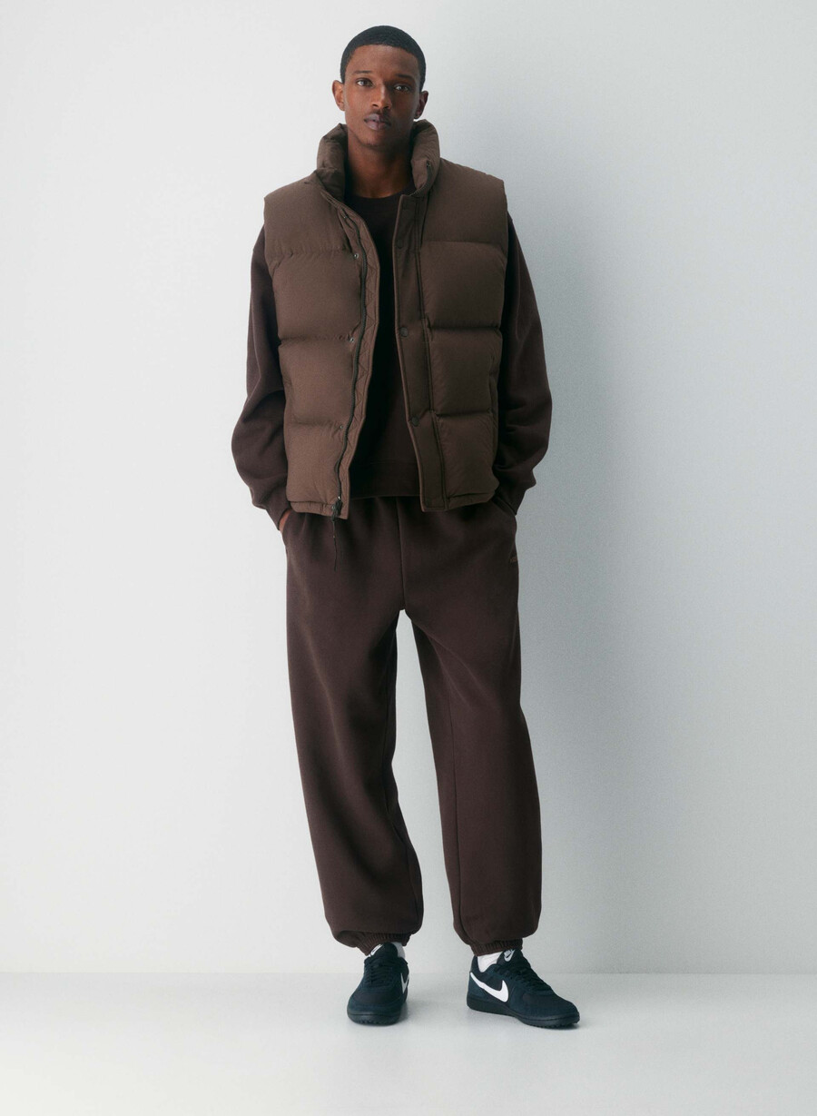 the super puff weste für herren – climatte rich mocha brown