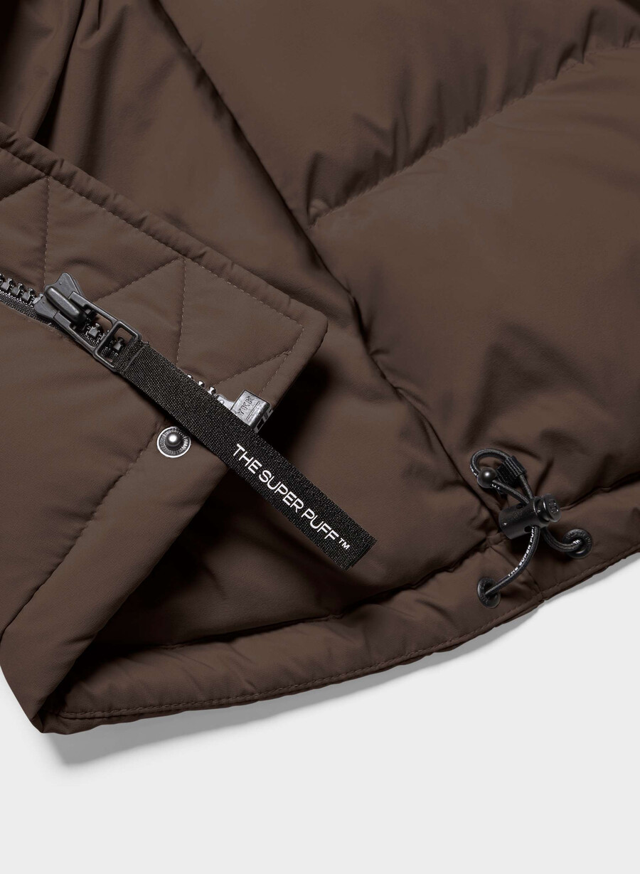 the super puff weste für herren – climatte rich mocha brown
