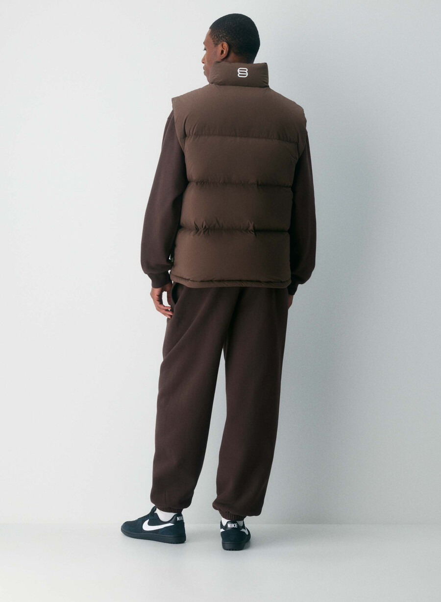 the super puff weste für herren – climatte rich mocha brown