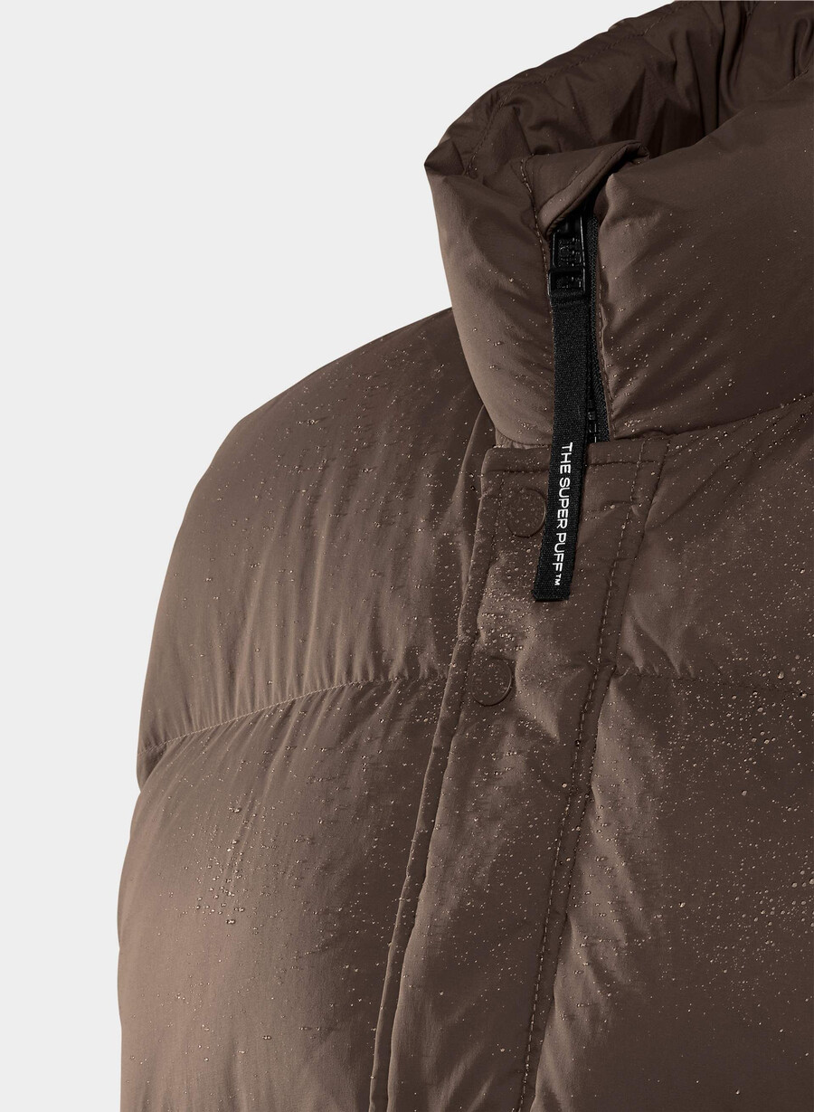 the super puff weste für herren – climatte rich mocha brown
