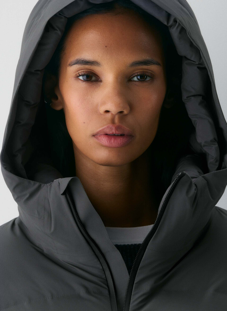 super puff₂o shorty - rainstop coal grey