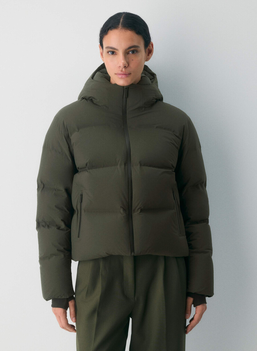 super puff₂o shorty - rainstop flint green