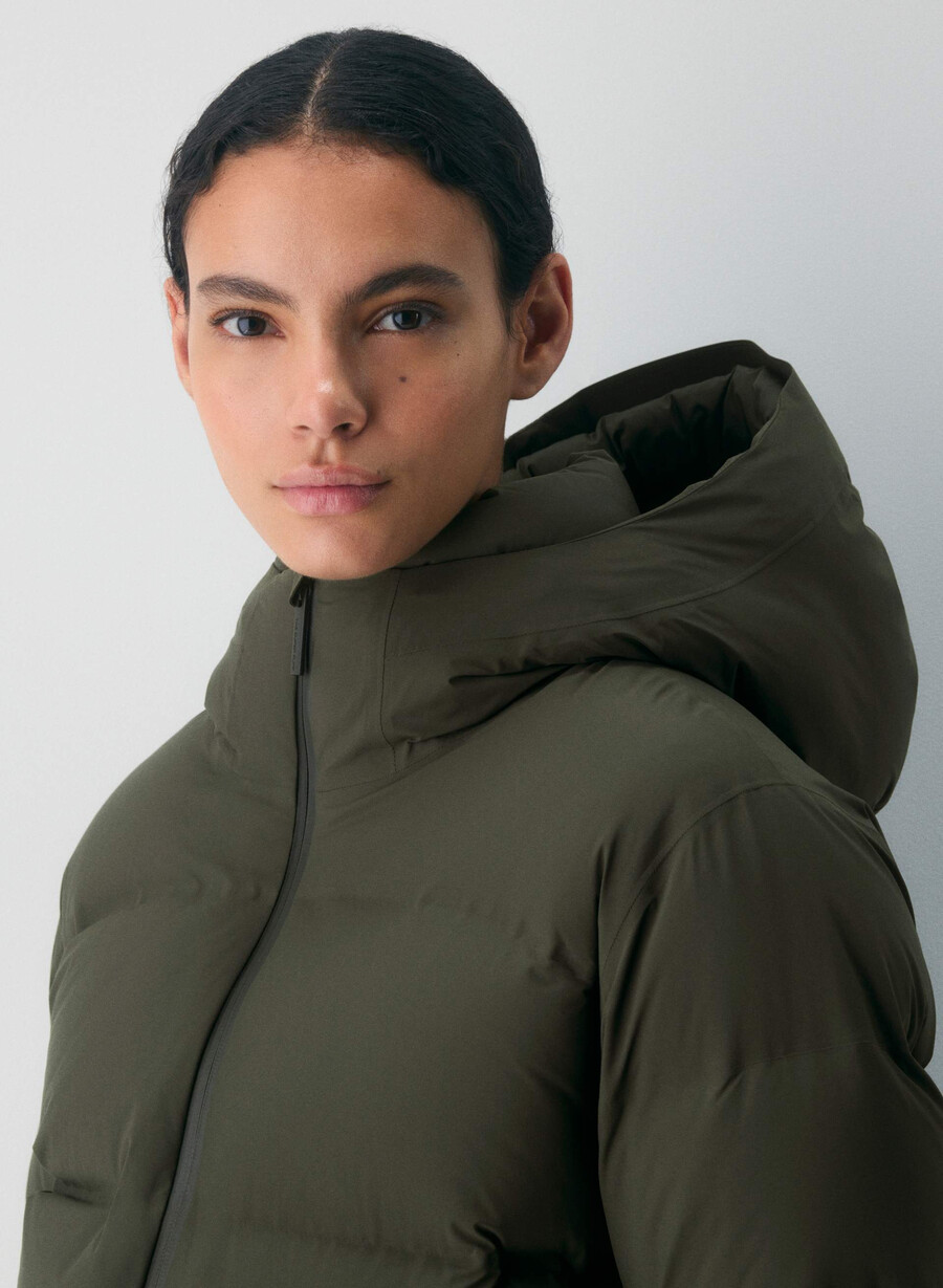 super puff₂o shorty - rainstop flint green