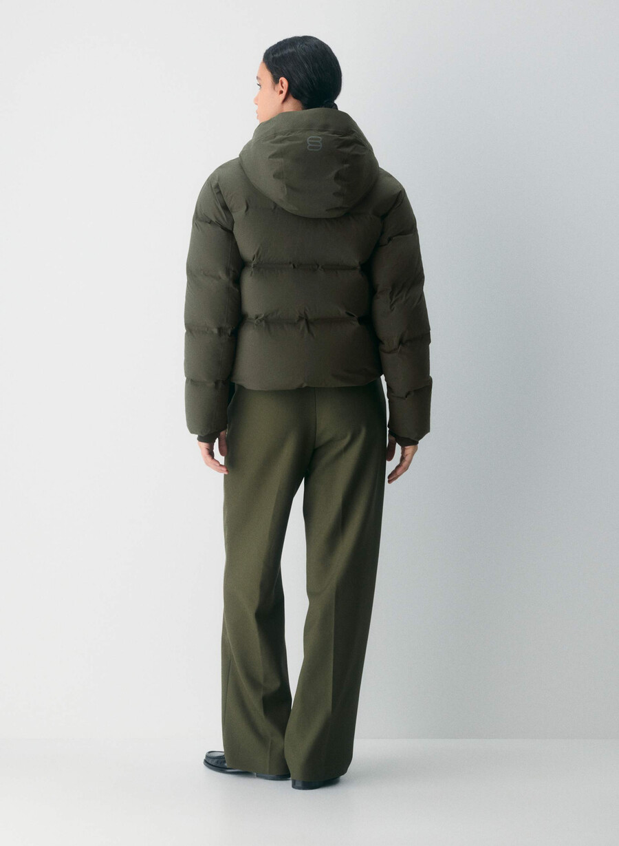 super puff₂o shorty - rainstop flint green