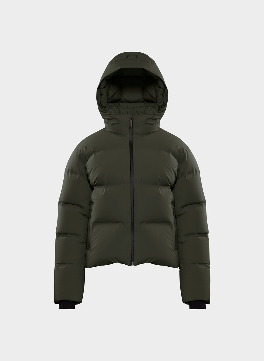 super puff₂o shorty - rainstop flint green