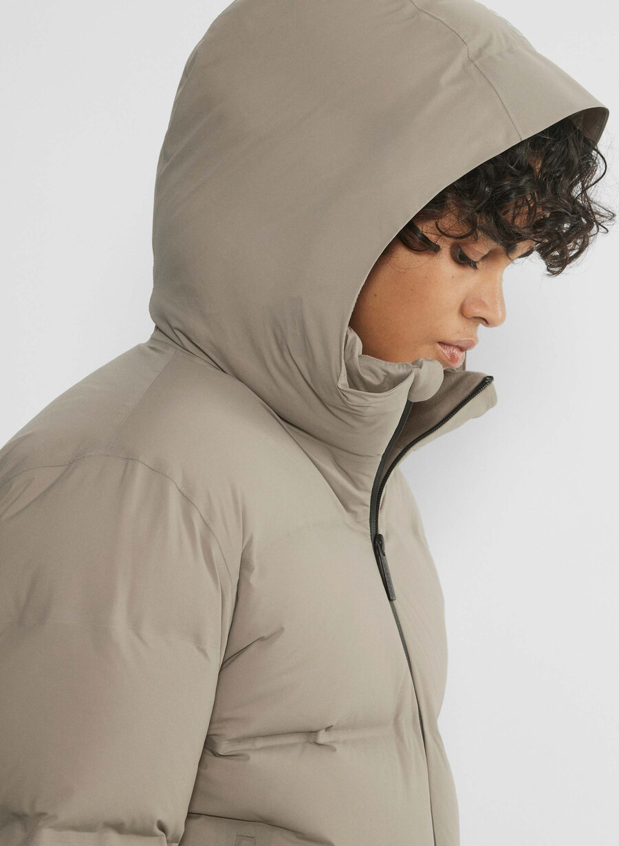 super puff₂o shorty - rainstop modern taupe
