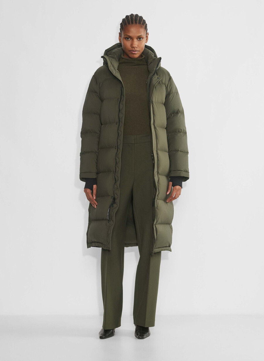 the super puff long - climatte dark olive
