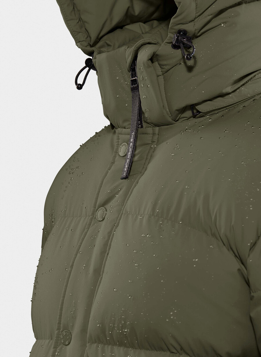 the super puff long - climatte dark olive