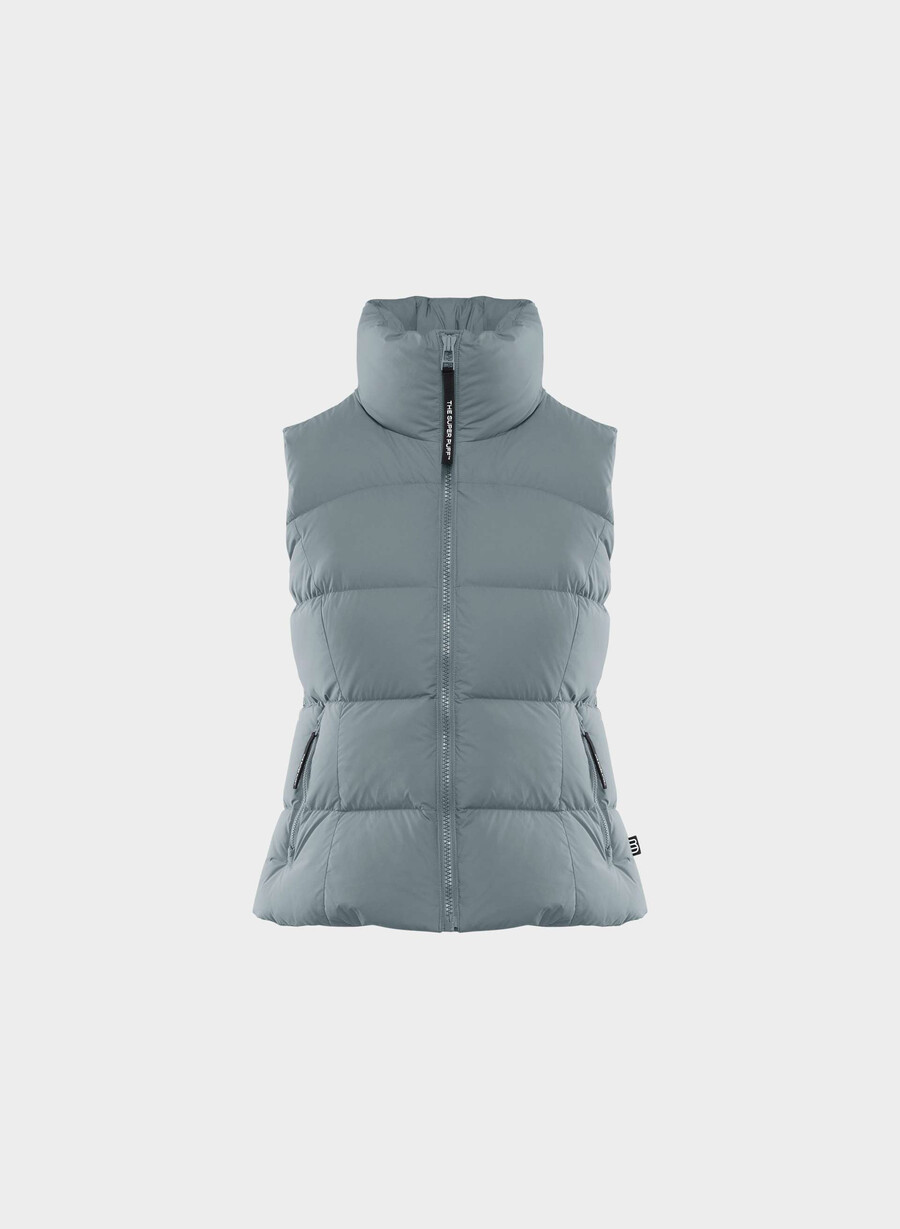 die supersnug puff weste – climatte slab blue