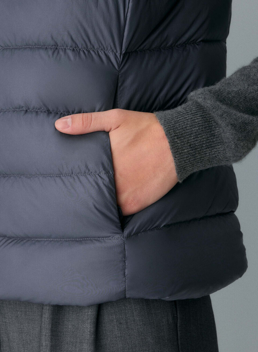 superstuff puff weste – lite shine vintage navy