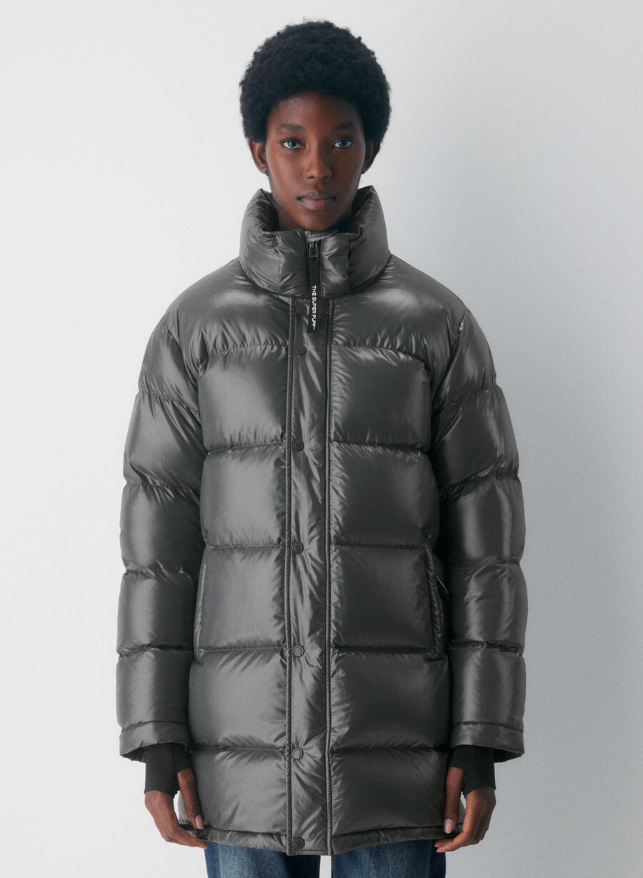 the super puff mittelglänzend - schwarz