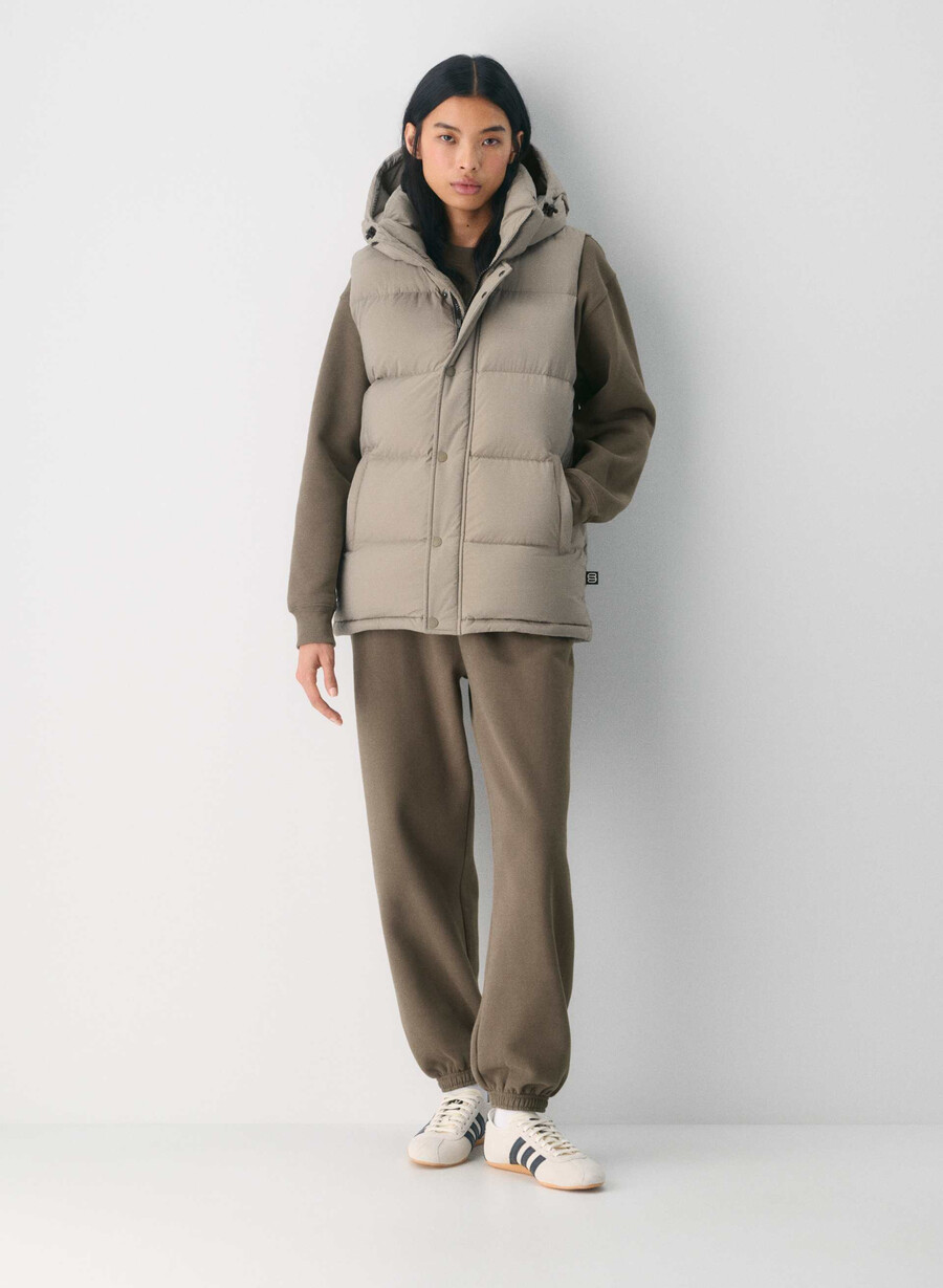 die superpuff lohip weste - climatte modern taupe
