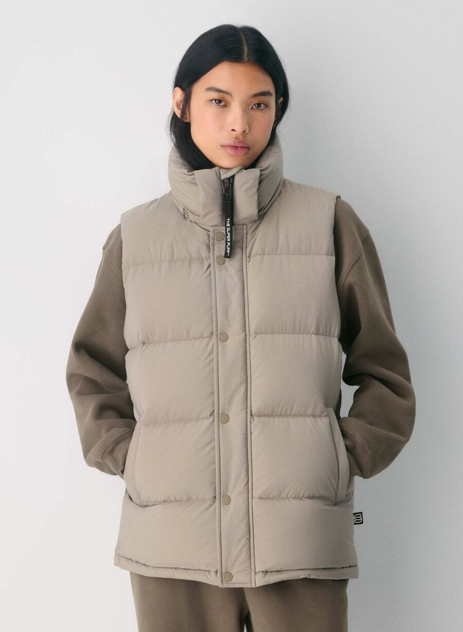 die superpuff lohip weste - climatte modern taupe