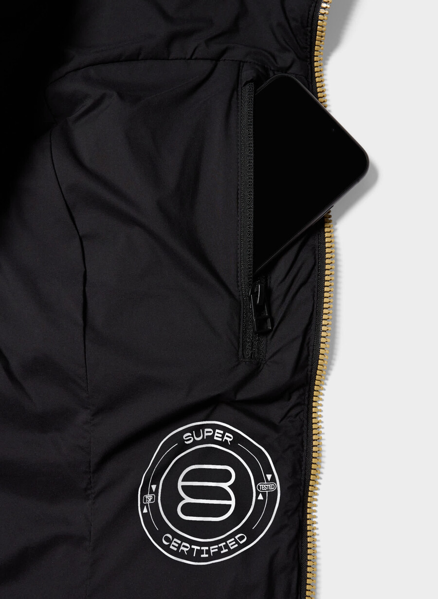 supersnug puff long – climatte schwarzglÄnzendes gold