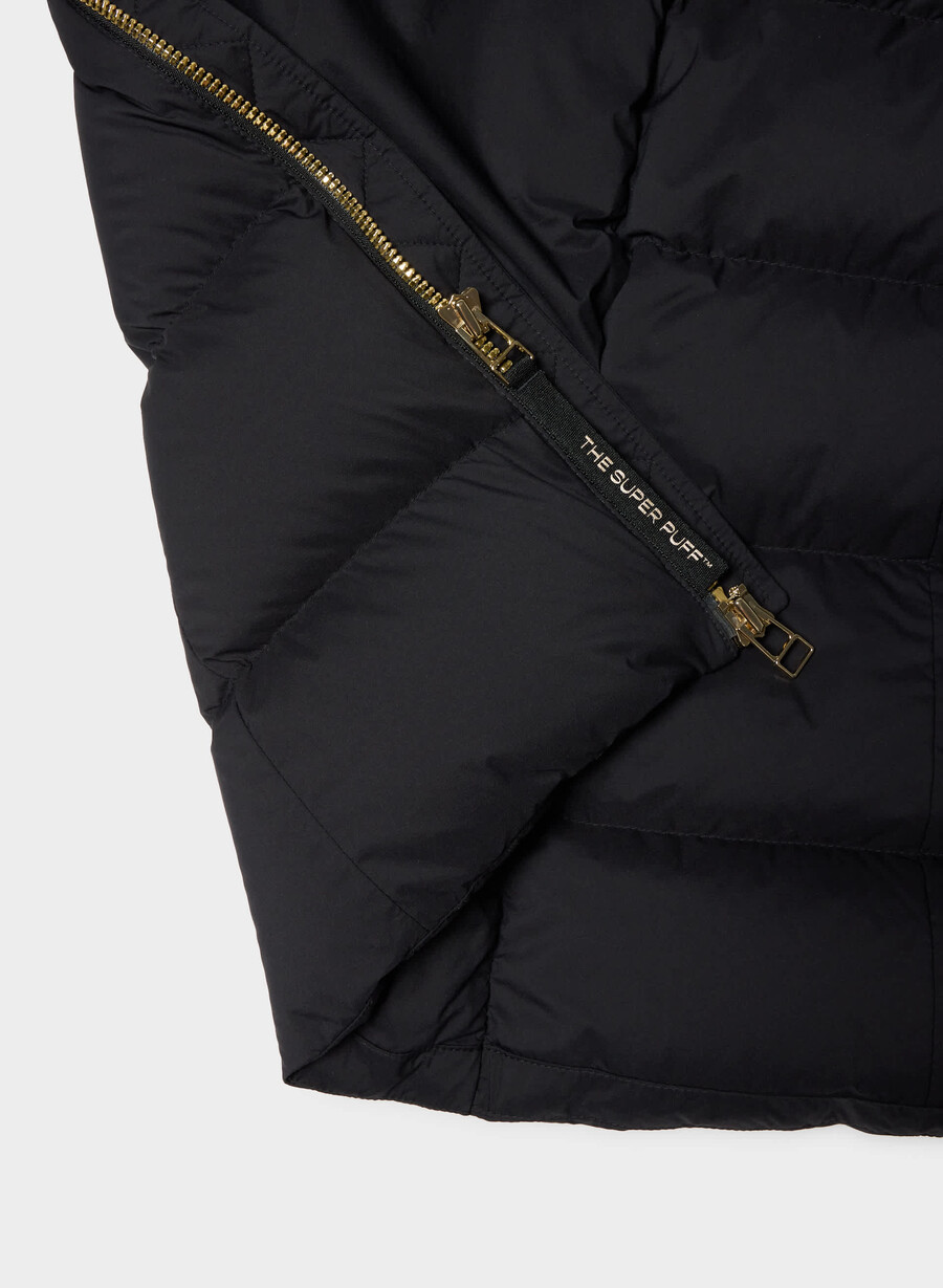 supersnug puff long – climatte schwarzglÄnzendes gold