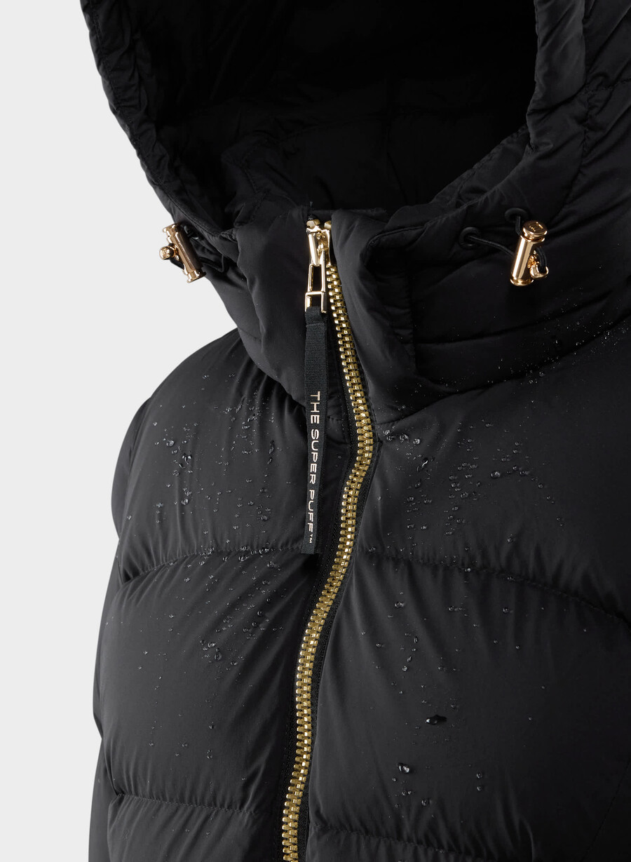 supersnug puff long – climatte schwarzglÄnzendes gold