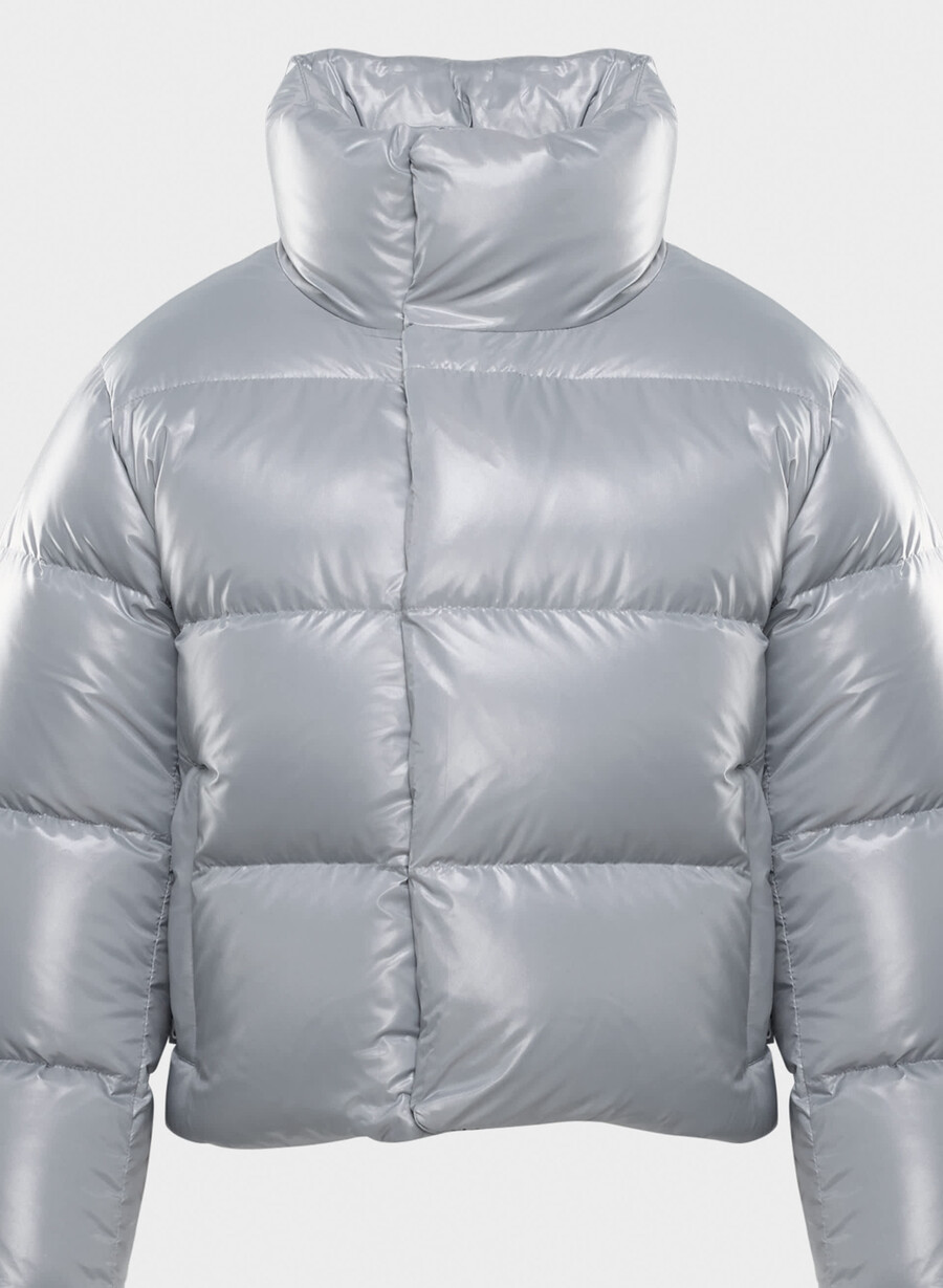 der super après puff - hochglänzendes mondstaubgrau