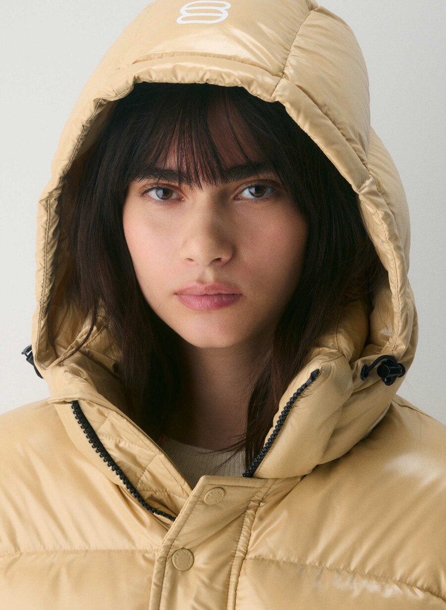 superpuff xtrashorty – hochglänzendes mica beige
