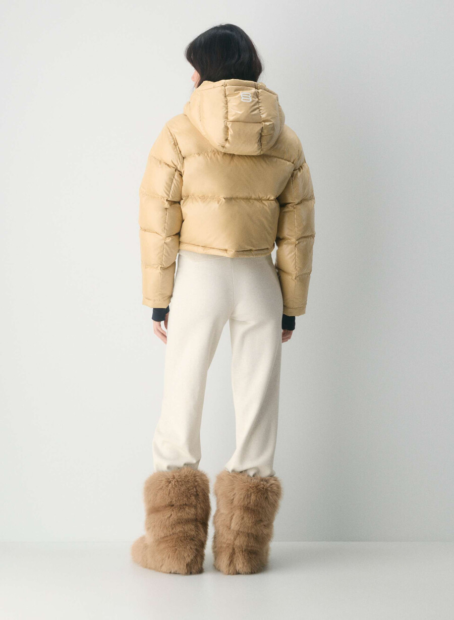 superpuff xtrashorty – hochglänzendes mica beige