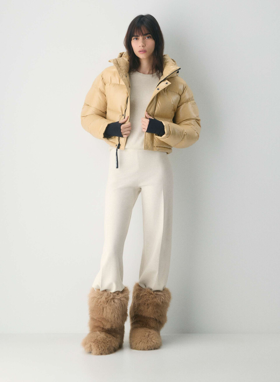 superpuff xtrashorty – hochglänzendes mica beige